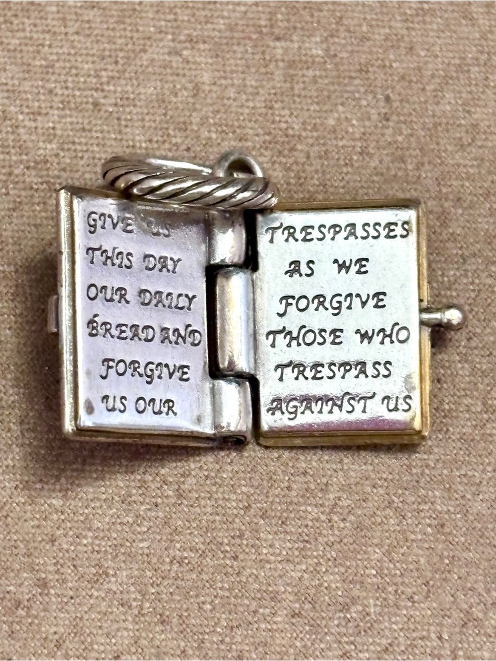 🆕Listing! Brighton Holy Bible charm It opens! Engraved verses Silver Retired - Picture 5 of 7